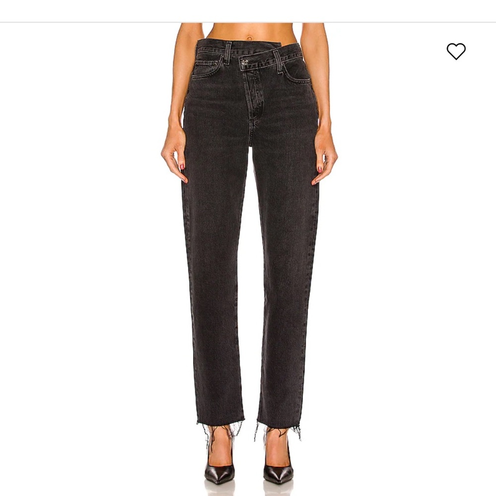 AGOLDE - Black Criss Cross Jeans